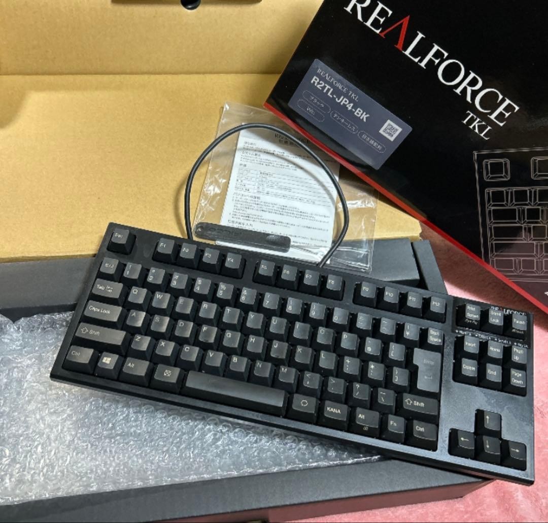 REALFORCE TKL R2TLS-JP4-BK Topre Silent Layout Wired Keyboard Black