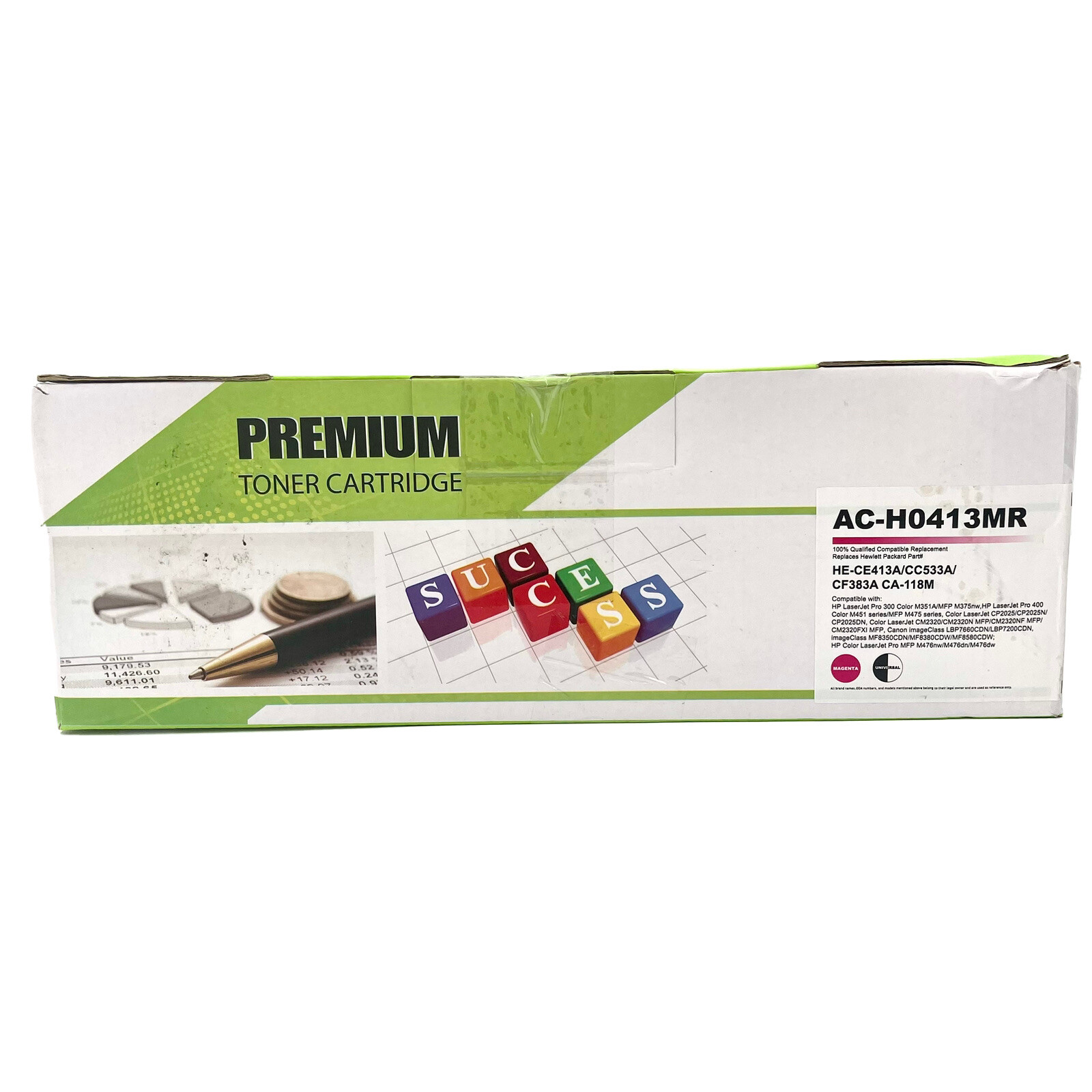 Premium Toner cartridge AC-H0413MR Magenta for HP Lazerjet NEW  sealed bag