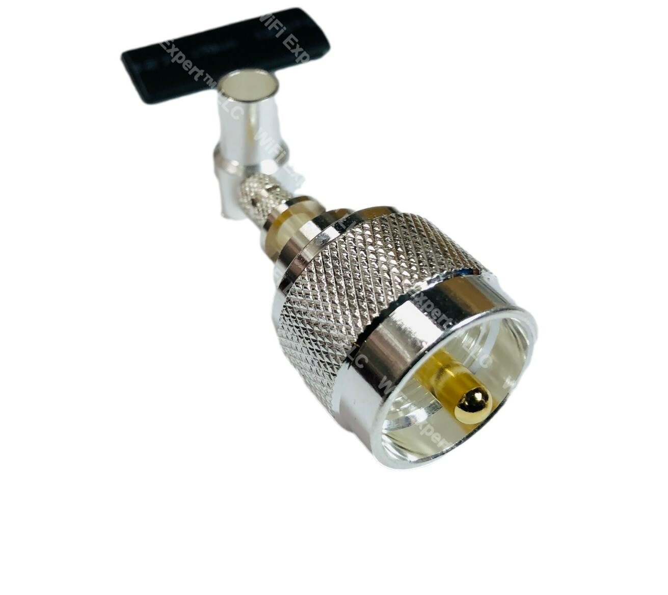UHF PL259 Male - Angle - SO239 Female Bulkhead for LMR240 RG8X RF Coax Connector