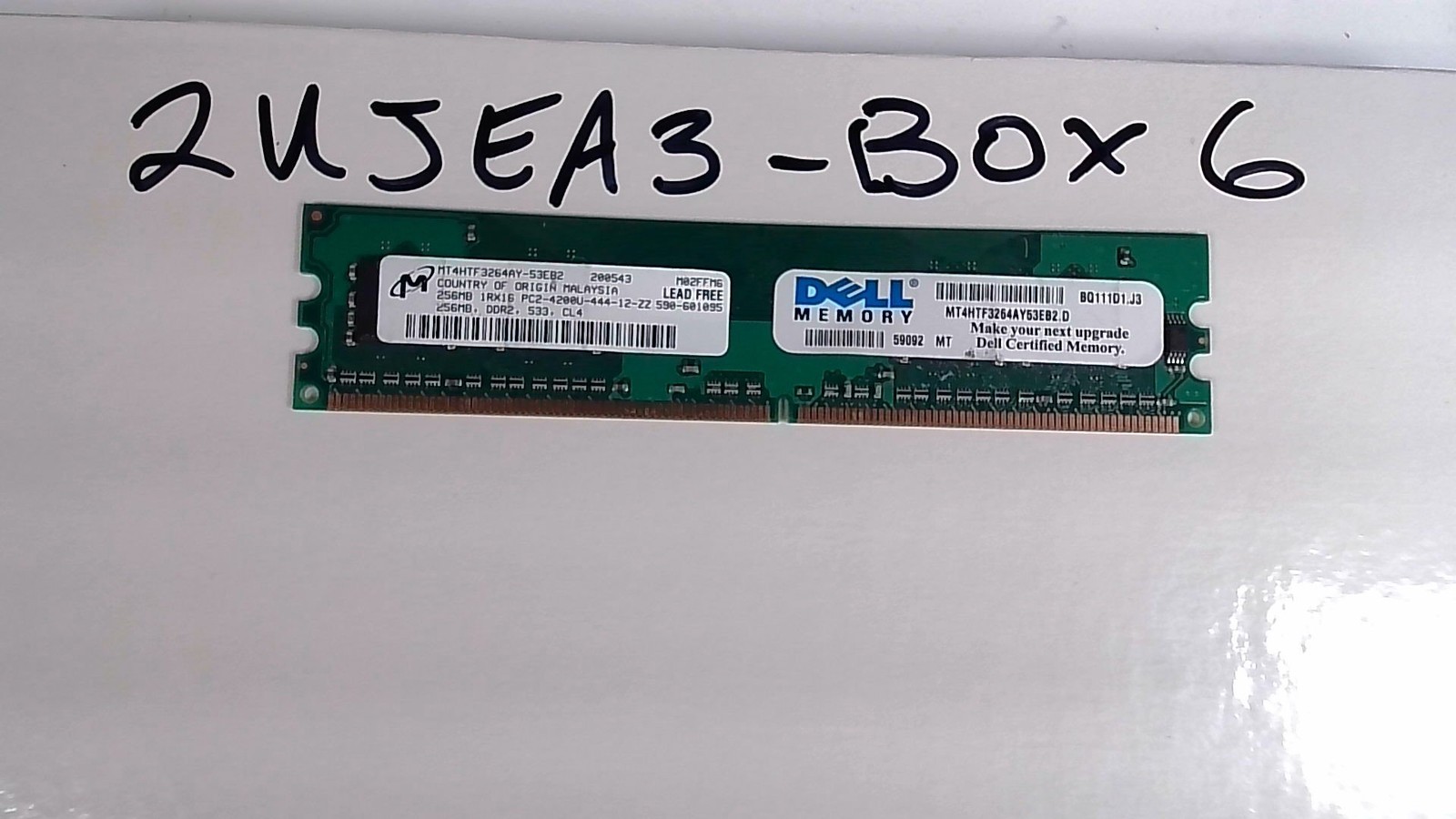 Micron 256MB DDR2 533MHz CL4 PC2-4200U Memory Module
