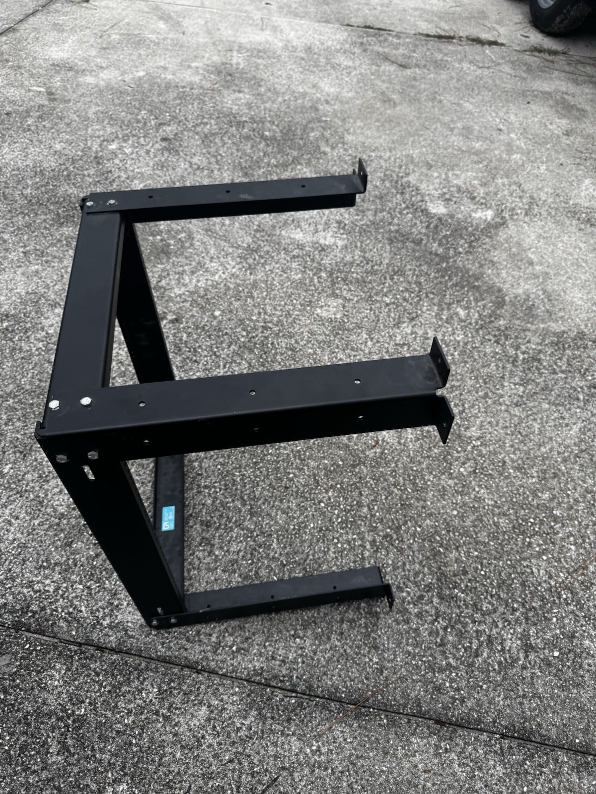 Chatsworth Products CPI 19 in Open Frame Server Rack Frame, Freestanding, Black