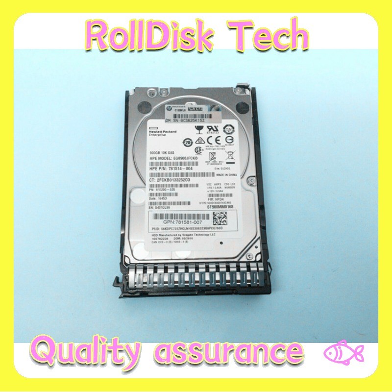 New HP 713821-B21 900GB 6G SAS 10K 2.5in G7 DP ENT HDD 713961-001  Fast Shipping
