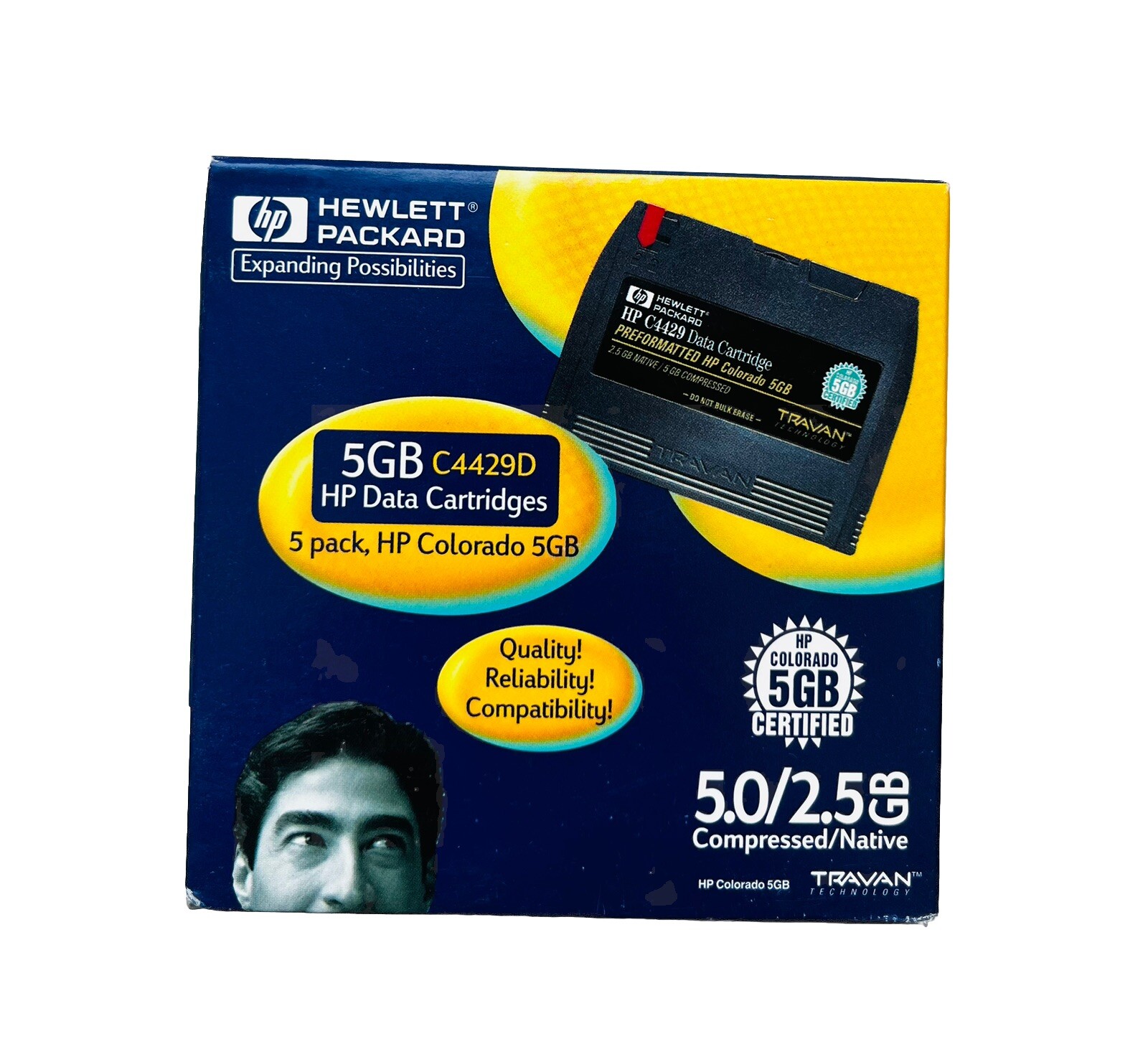 C4429D HP / Colorado 5GB Travan Tr-5 New Sealed Tape