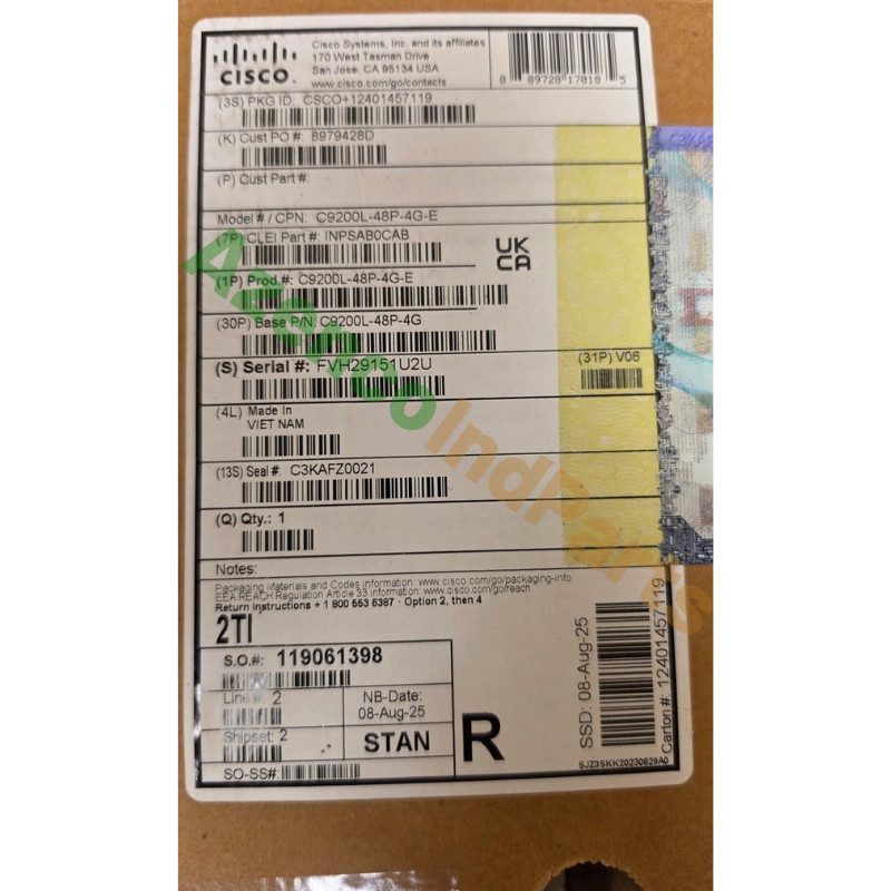 1PC New Cisco C9200L-48P-4G-E C9200L Catalyst 48-Port PoE+ Switch Fast Shipping