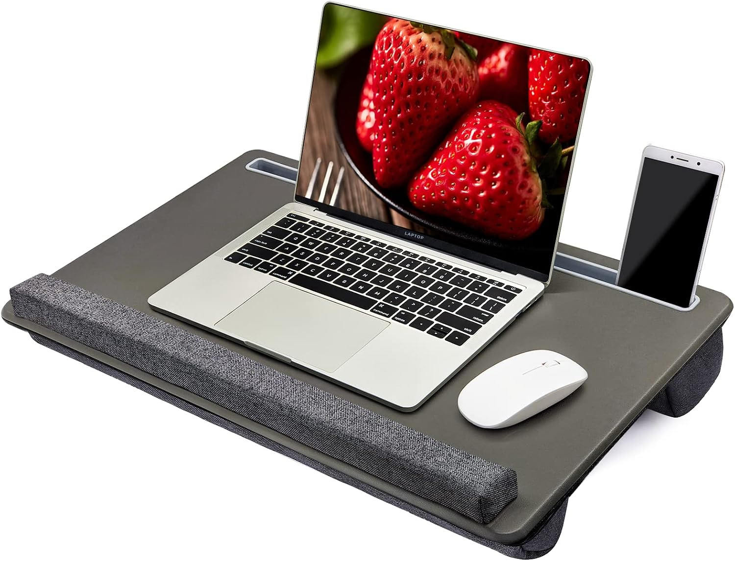 Extra Large Lap Laptop Desk - Full PU Material Mouse Pad Gaming Tray - Portable