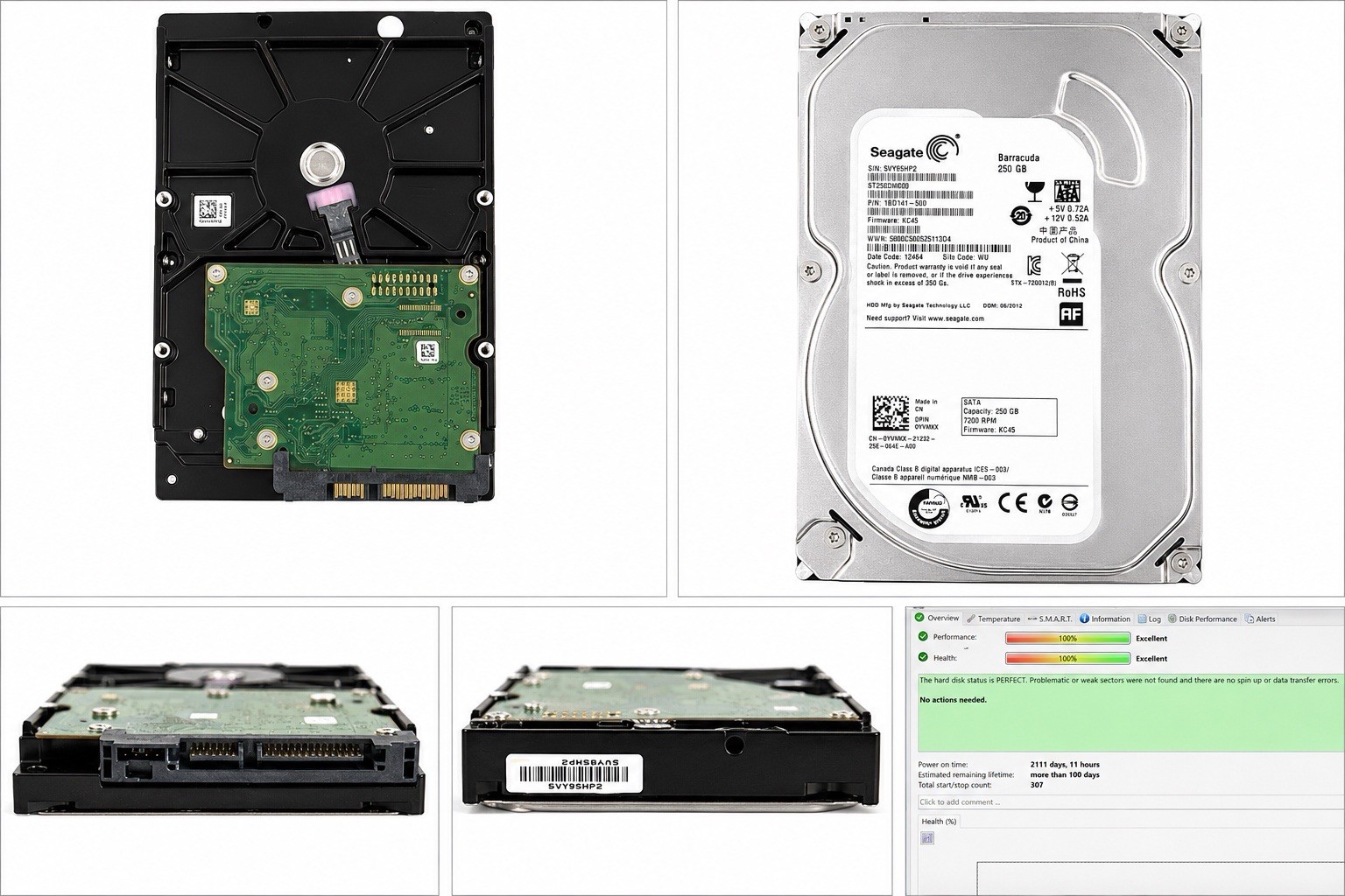 Seagate BarraCuda ST250DM000 250GB SATA 3.5" 7200RPM 16MB HDD