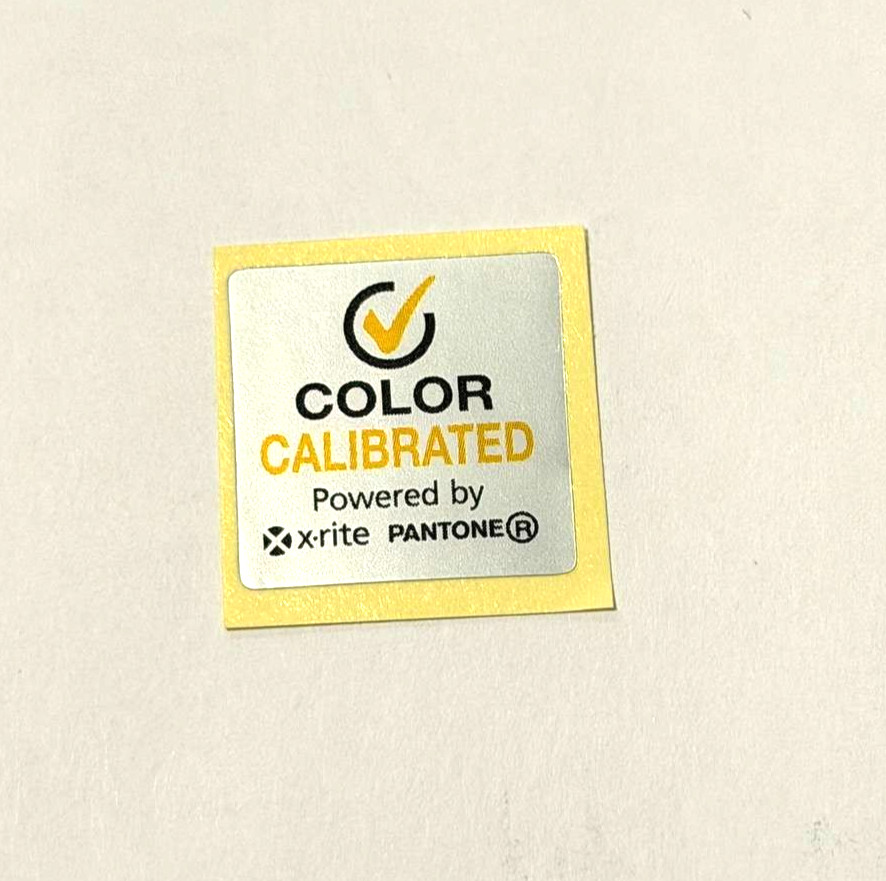 1 x Color Calibrated by x-rite Pantone Sticker Label Decal 18mmx18mm
