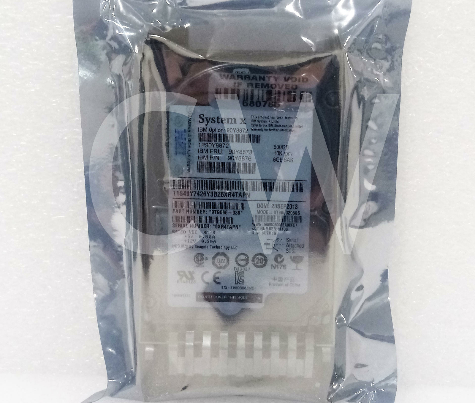90Y8872 90Y8873 90Y8876 IBM SYSTEM X 600GB 10K RPM 6Gb/s 2.5" SAS HDD Hard Drive