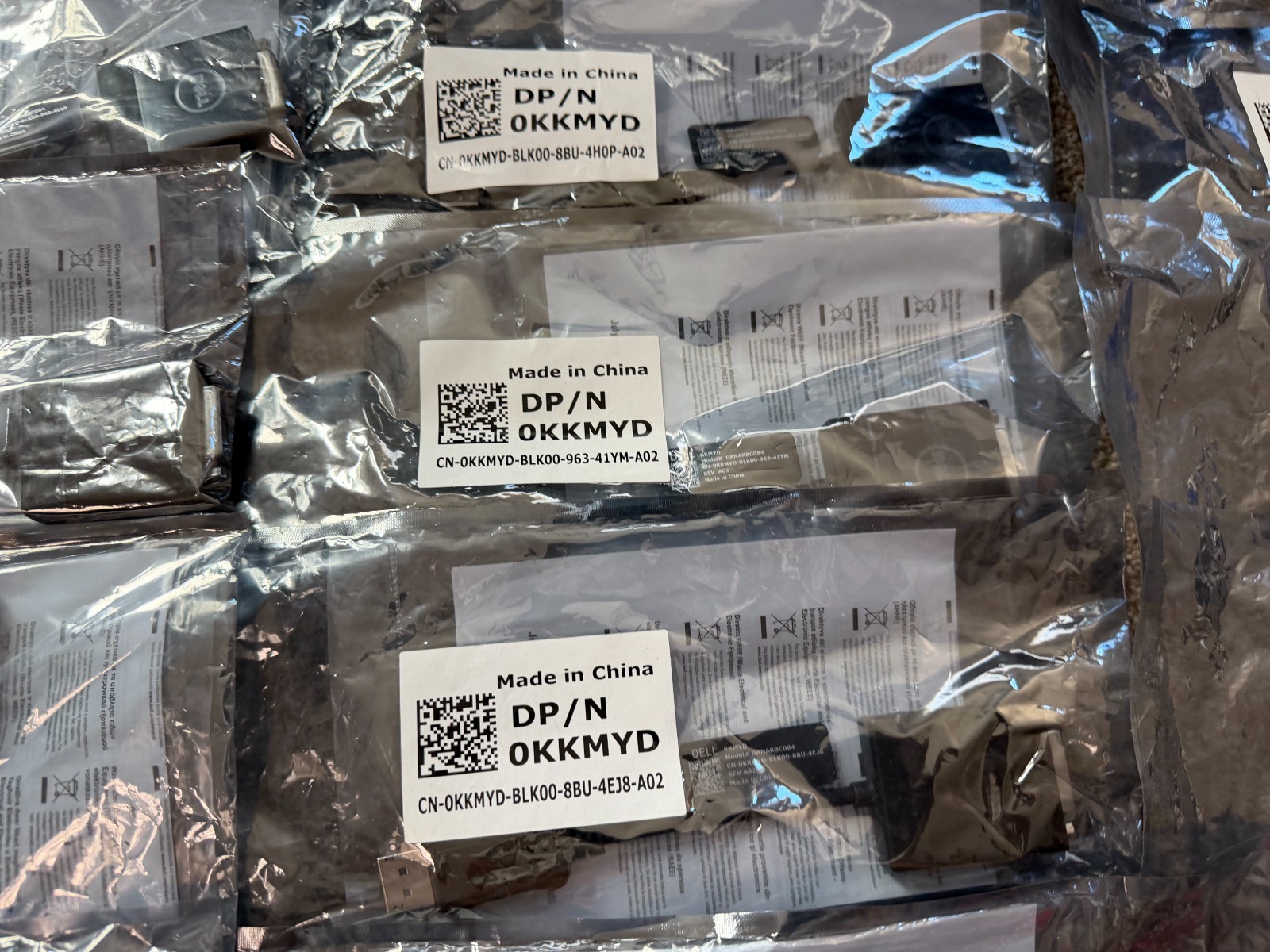 Lot Of 10 New OEM Dell DisplayPort to DVI(single-link) Adapter DP/N 064XF6