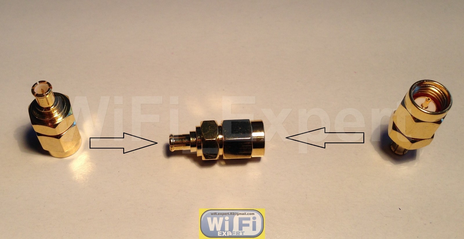 1 x Gold Plated SMA Male to MCX Male Straight RF Connector Adapter USA