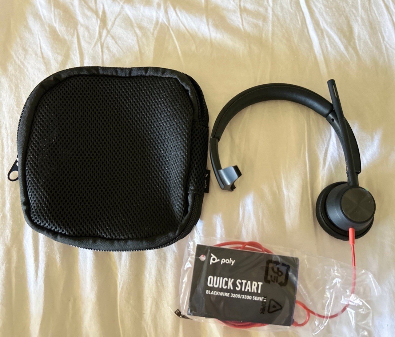 Plantronics Poly Headset with Noise Cancelling Mic