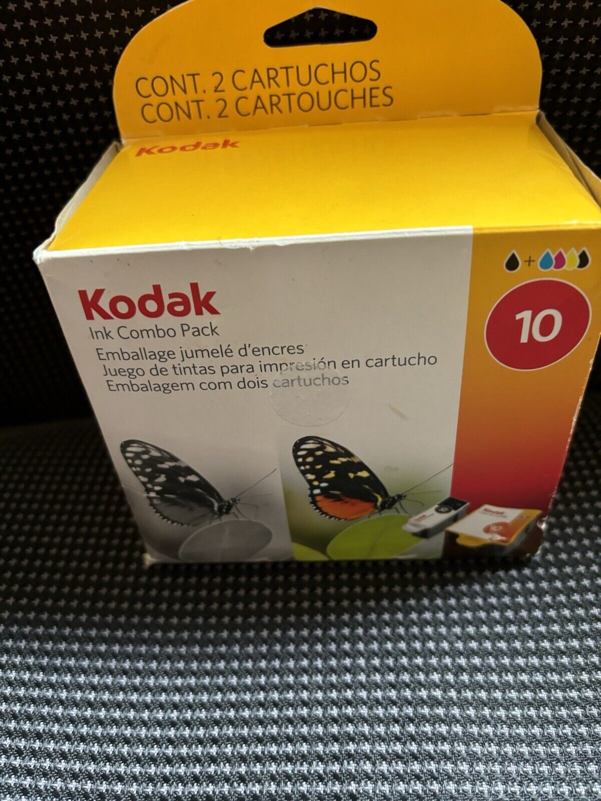 Genuine Kodak Inkjet Printer Ink Combo Pack 10c Multi-Color & 10b Black OEM NEW