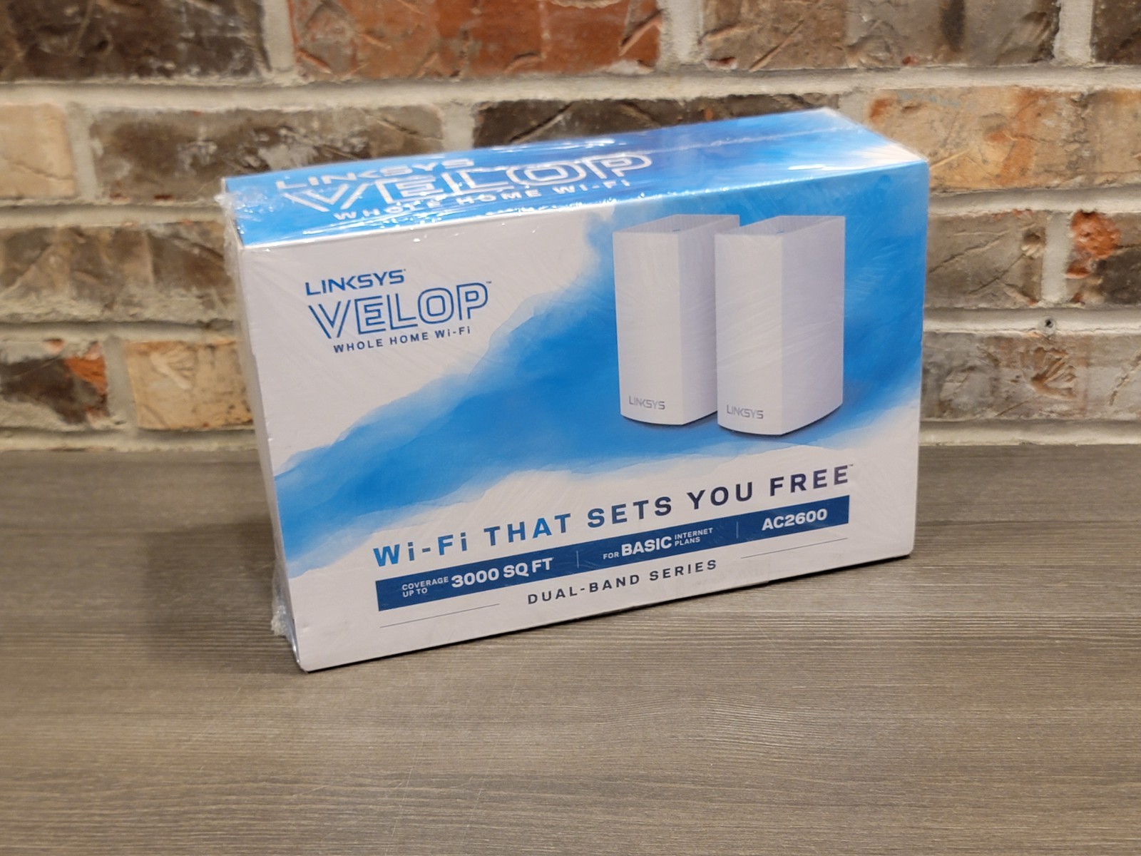 New Linksys Velop WHW0102 Mesh Home WiFi System 3000 sq.ft Coverage Dual-Band