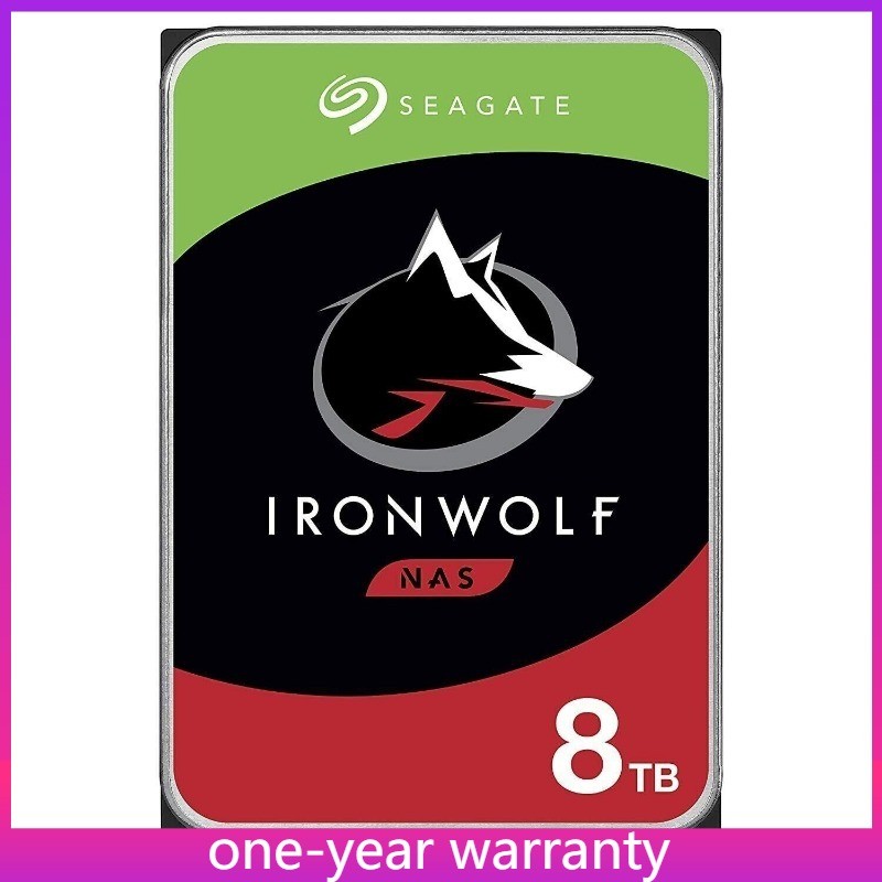 ST8000VN004 Seagate IronWolf 8TB NAS Internal HDD CMR 3.5in SATA 7200 RPM New
