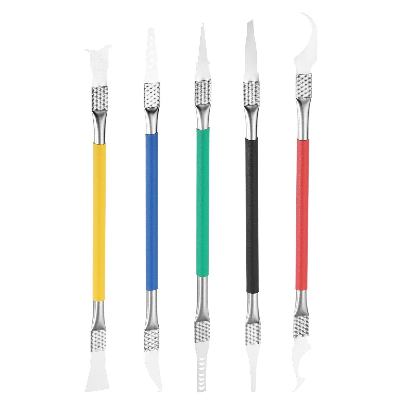 5pcs Dual Ends Metal Spudger Set Prying Opening Repair Tool Kit, Colorful