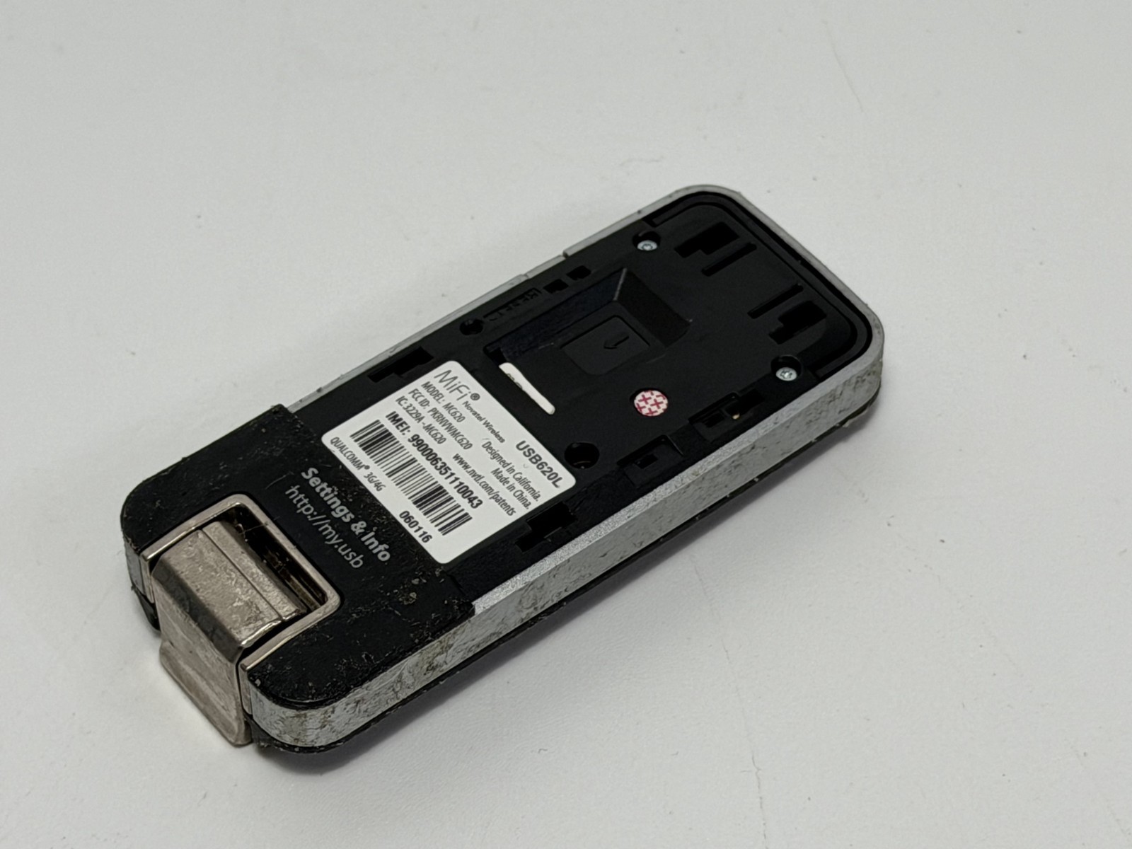 NovAtel Verizon USB620L MC620 4G LTE USB Modem - MISSING COVER