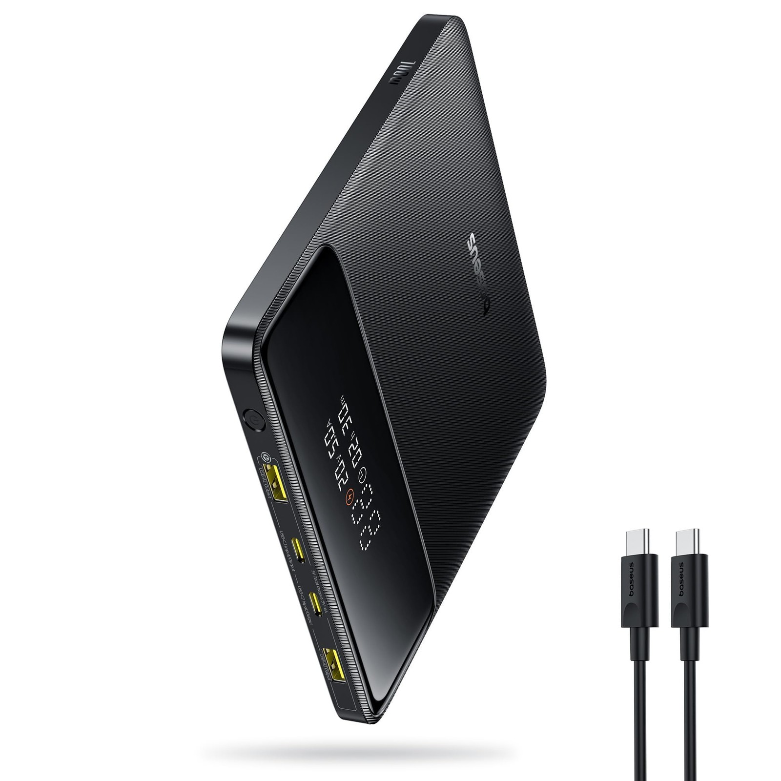 Baseus Laptop Portable Charger 100W 20000mAh, Blade Travel Power 100W, Black