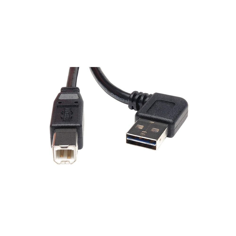 TRIPP LITE UR022-006-RA Right Angle USB Cable,Black,6ft L 30UJ19