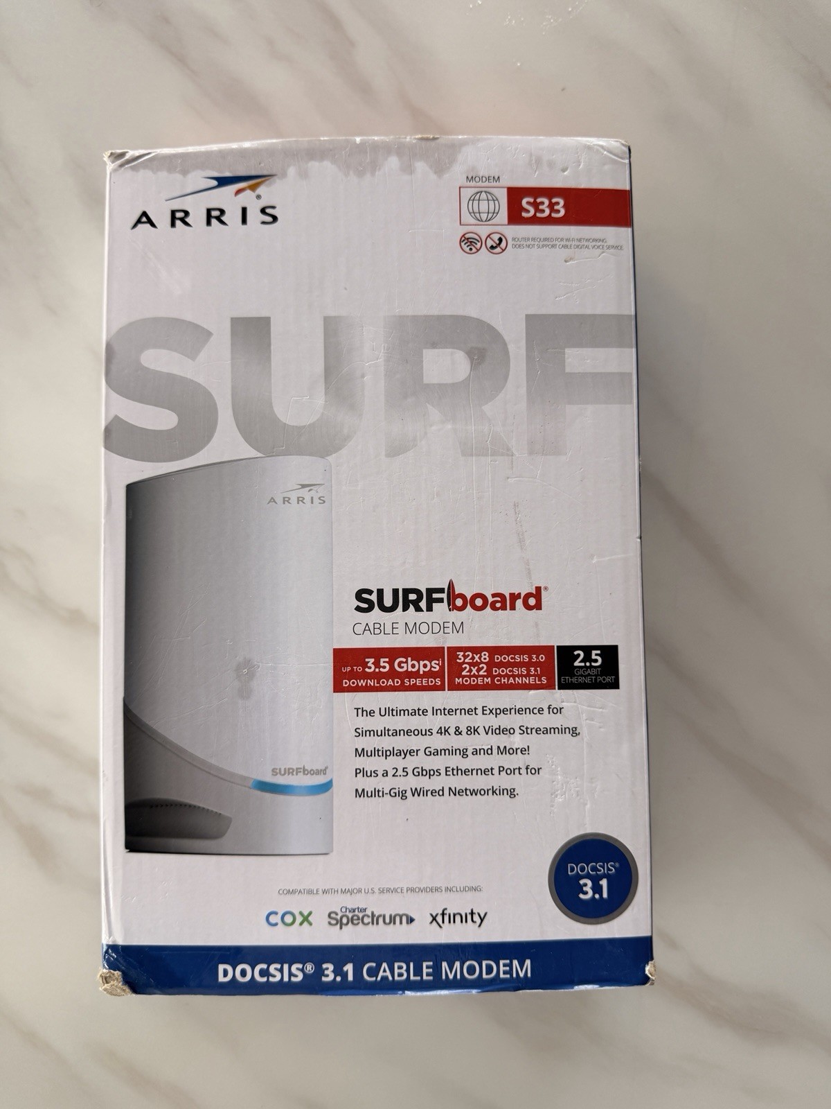 ARRIS SURFboard S33 1200 Mbps Wireless Router OPEN BOX LIKENEW