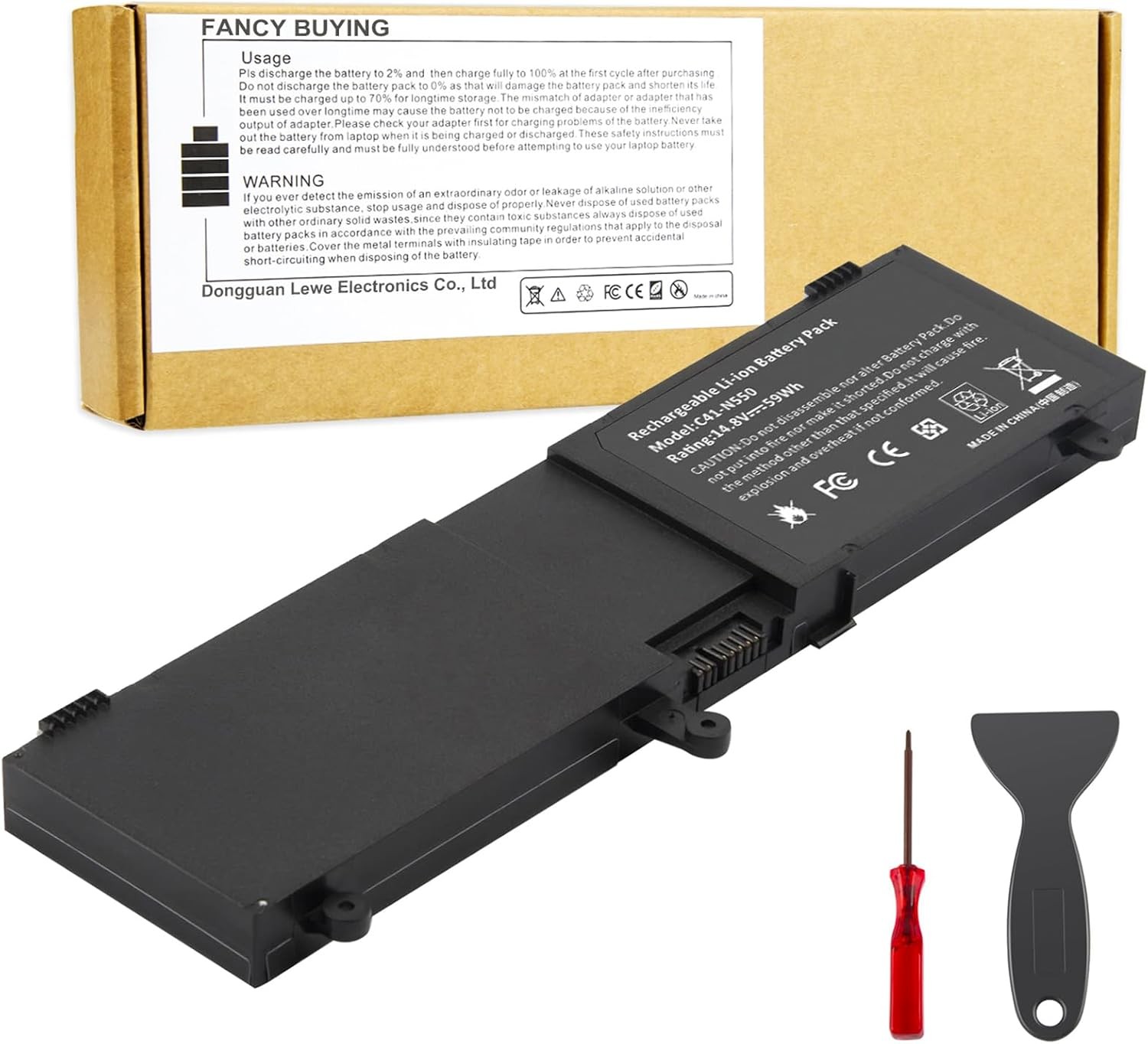 CO. C41 N550 Laptop Battery for ASUS N550 N550J N550JA N550JV N550X47JV