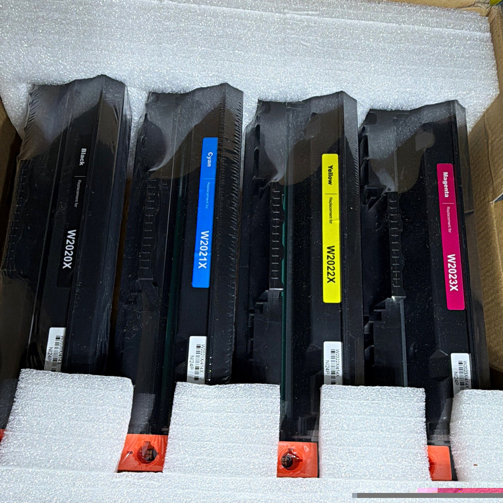 Swiss Toner Compatible 414X Toner Set 4-Pack CMYK for HP W2020X-23X