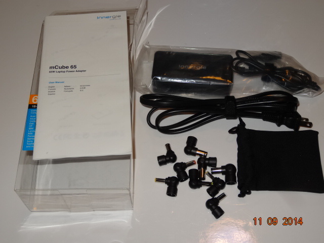Innergie mCube 65W Universal Laptop Adapter, Black