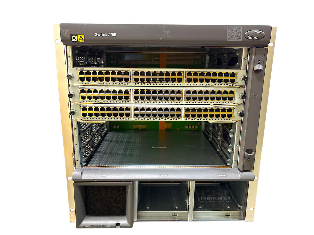3C16895 I LOADED HP 3Com JE135A 7757 7-Slot Switch + PSU Fan 3x 48-Port Modules