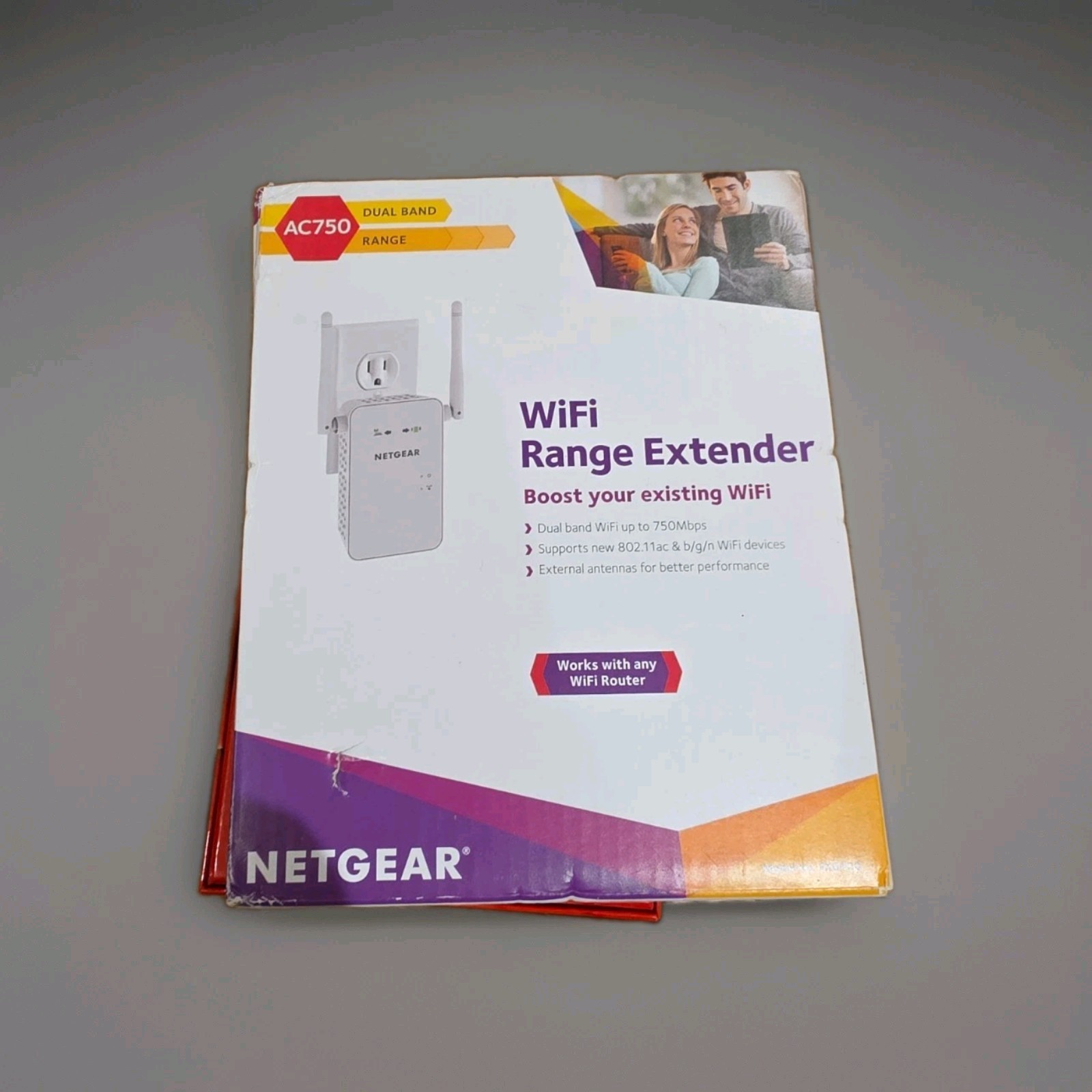 NEW NETGEAR AC750 Dual Band WiFi Range Extender Signal Booster Sealed In Box