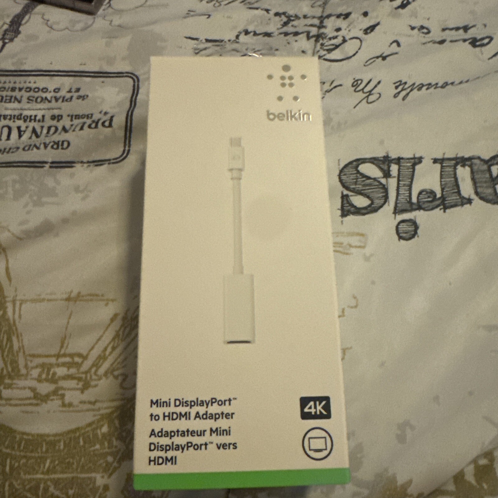 Brand New Belkin Mini DisplayPort to HDMI Adapter for 4k Mac Computers 