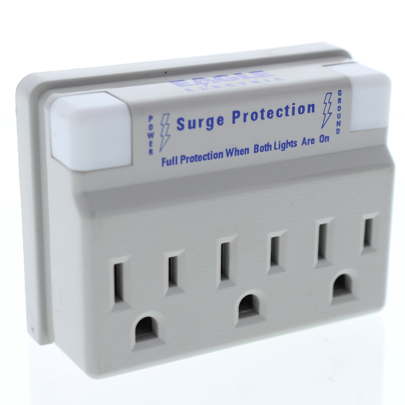 Eagle Surge Computer Gray 3-1 Full Protection Adapter 15A 125V 2P3W 1183CG-K