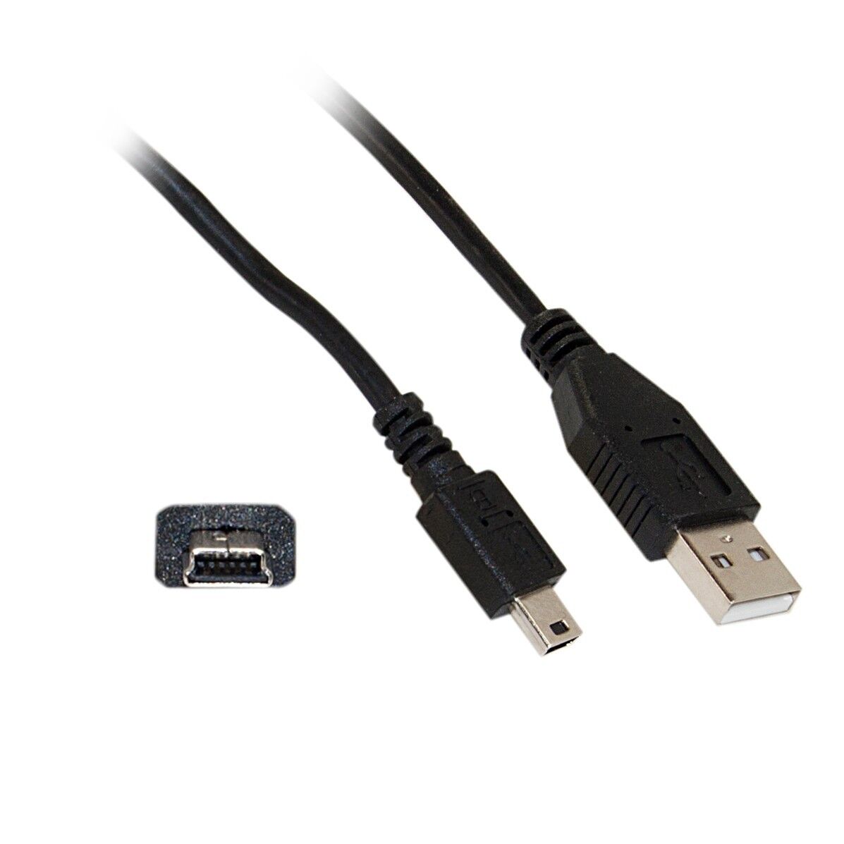 1.5ft Mini USB 2.0 Cable Black Type A Male to 5Pin Mini-B Male   10UM-02101.5BK