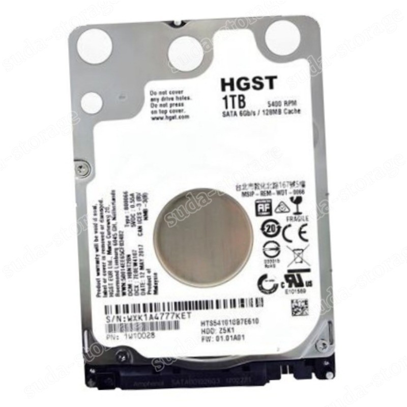 1PCS New HGST HTS541010B7E610 1TB 5400RPM SATA 6Gbps 2.5" Laptop HDD Hard Disk