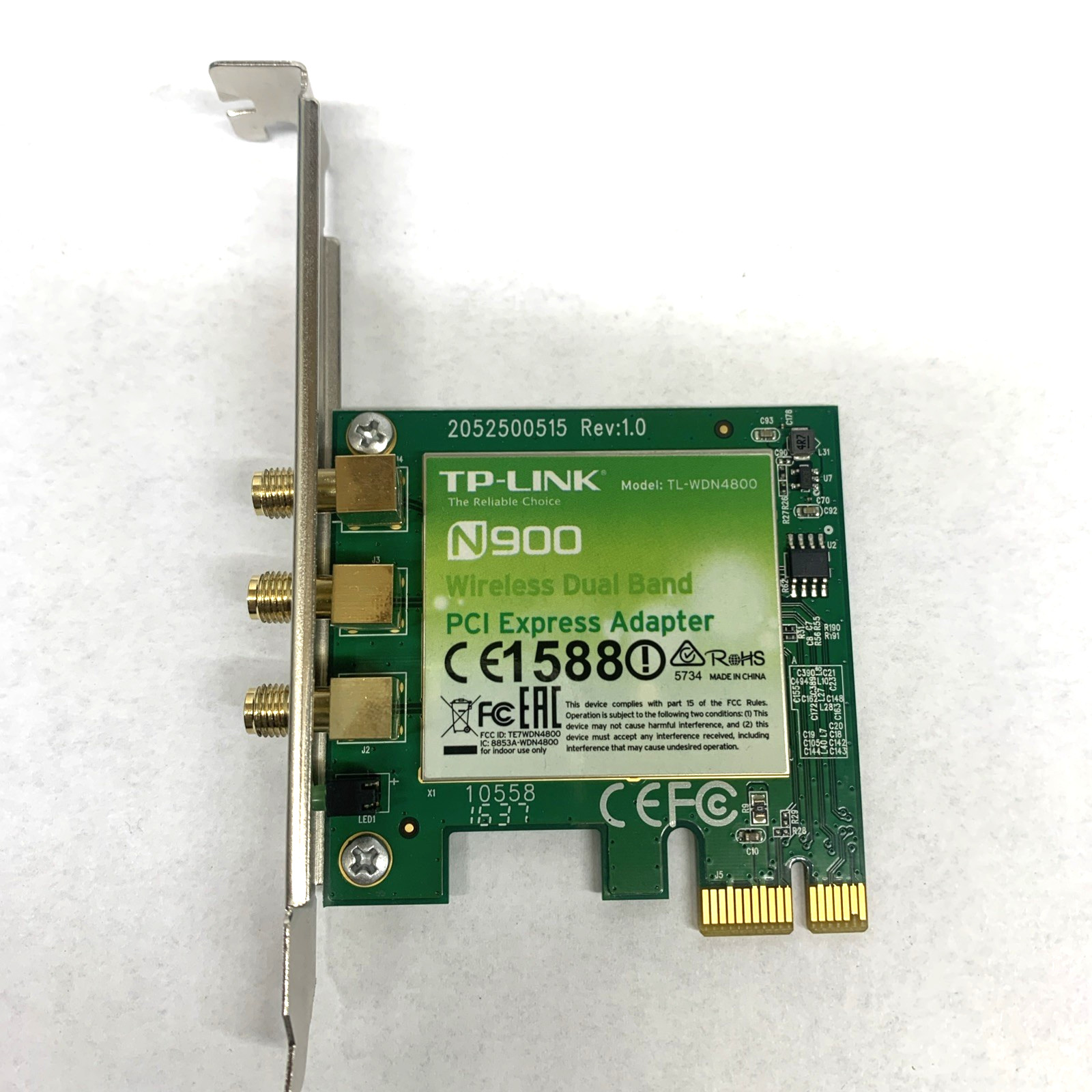 TP-Link N900 PCI Express Wi-Fi Adapter TL-WDN4800 Card Only No Antennas