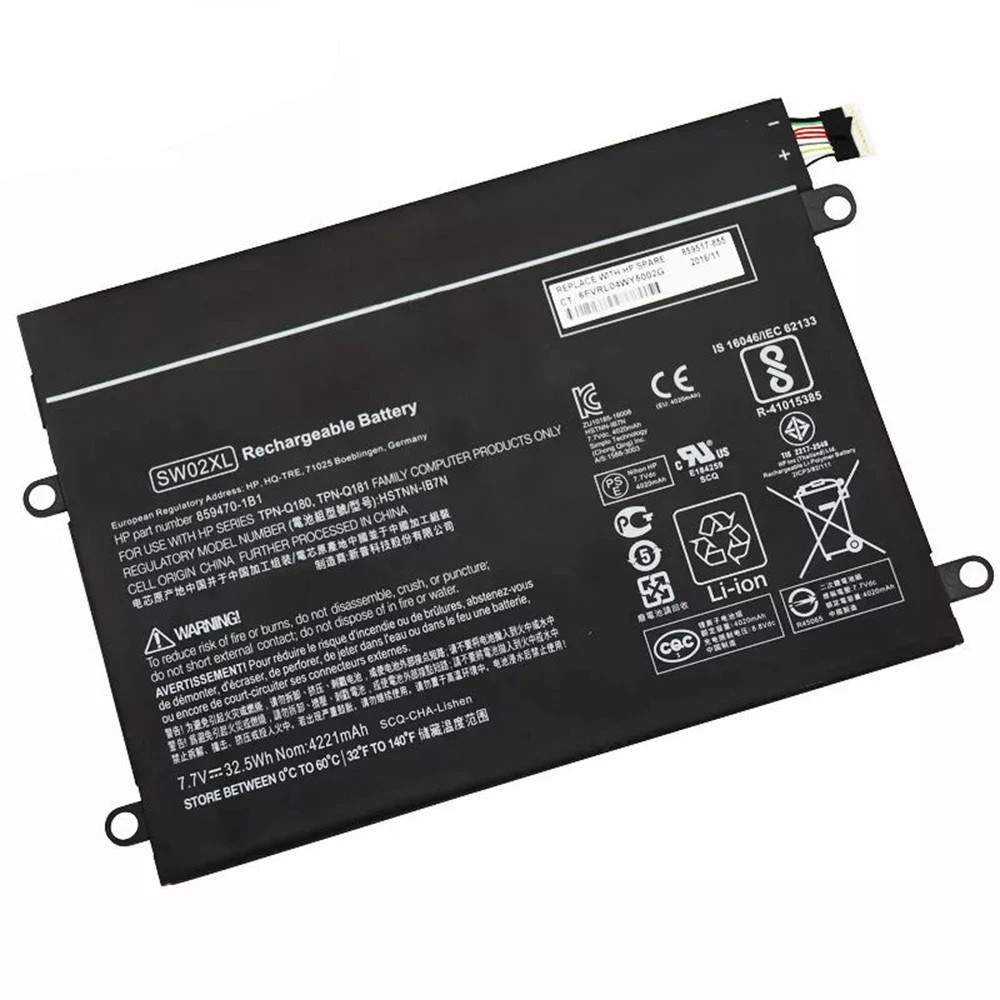 SW02XL HSTNN-IB7N HSTNN-LB7N 859470-1B1 New Battery For HP x2 210 G2