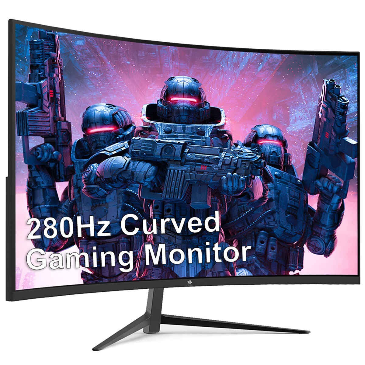 Z-EDGE 27" 1080P FHD 280Hz 1ms Curved Gaming Monitor, HDMI x 2, DP x 2, FreeSync
