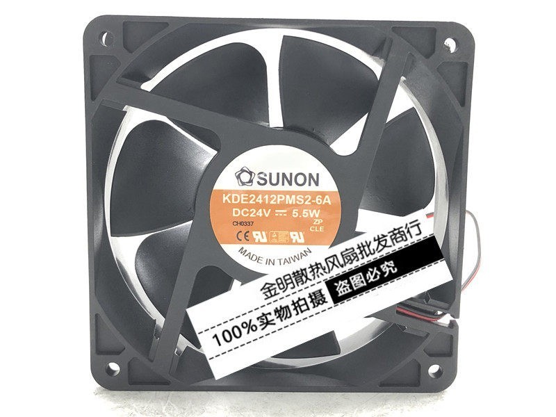 1PCS SUNON 12038 KDE2412PMS2-6A 24V 5.5W Inverter Cooling Fan
