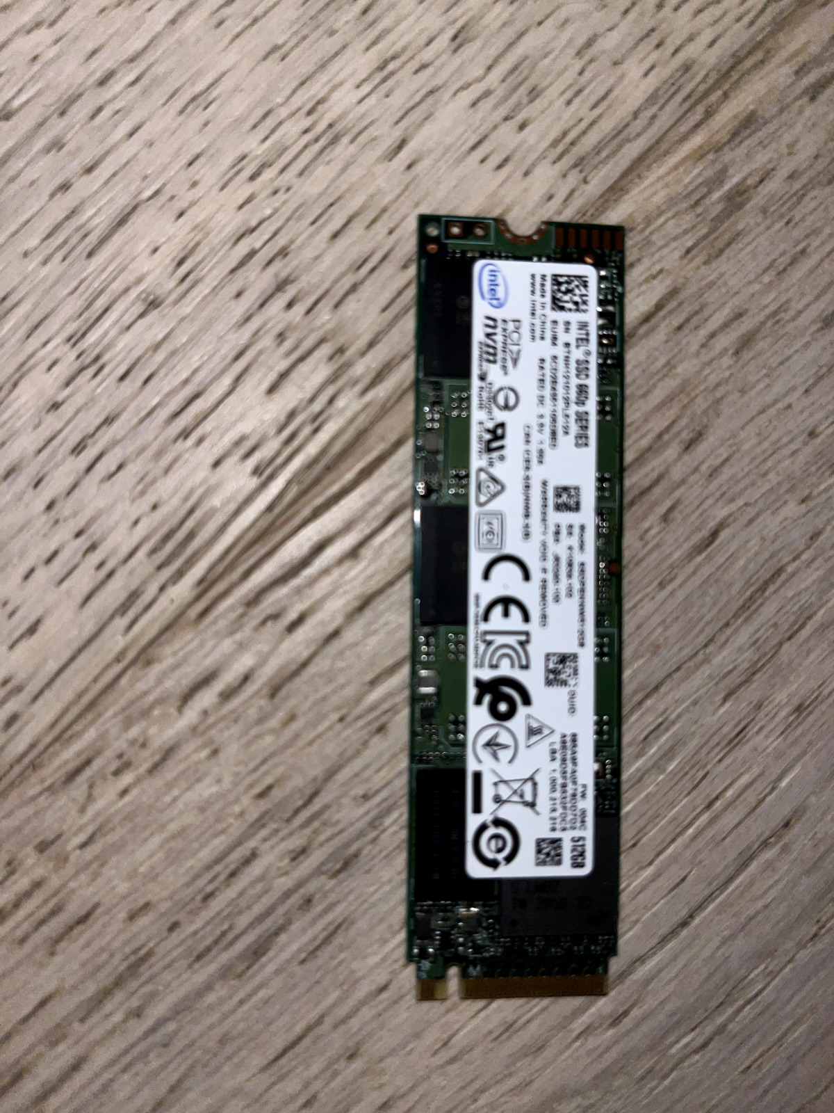 Intel 660p Series 512GB M.2 NVMe PCIe Gen3x4 SSD (SSDPEKNW512G8H)