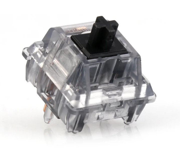 Hand Lubed/FIlmed Epomaker Shadow Black Linear Switches For Mechanical Keyboards
