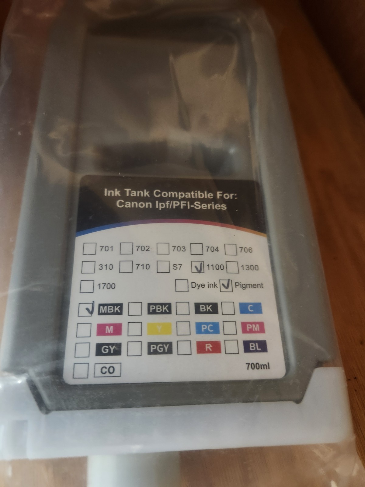 Ink Tank Compatible With Canon PFI 1100 Series Full 12 Color Set Of 700ml Tanks