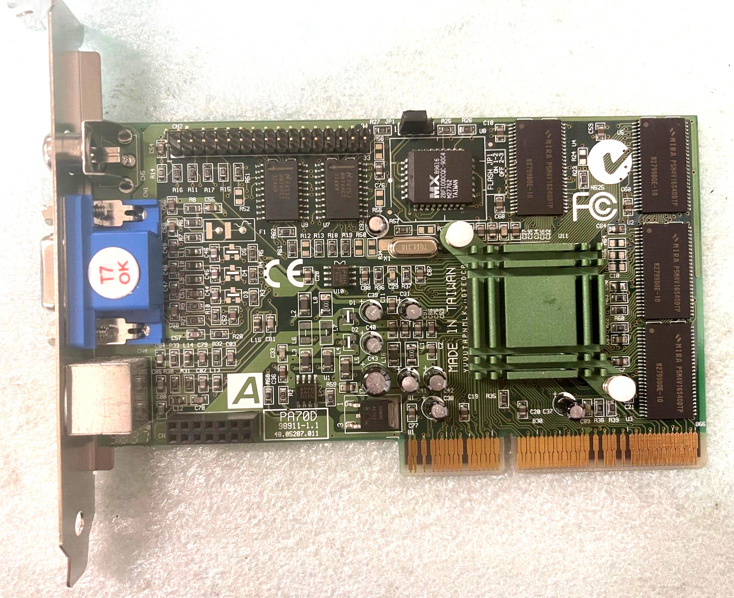 RARE AOPEN PA70D 86C391 3D NAVIGATOR 8MB AGP VGA CARD 48.05287.011 MXB189