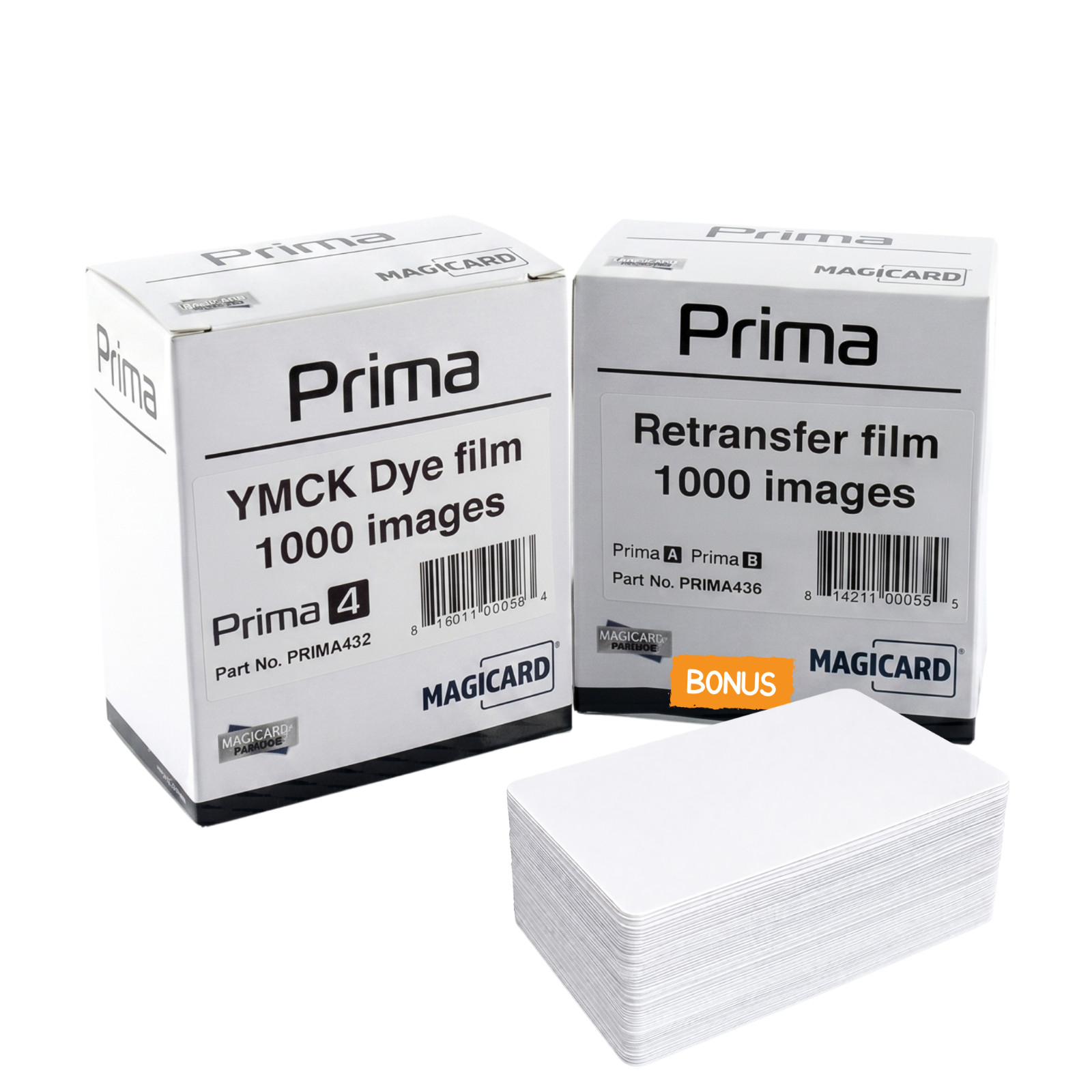 Magicard Prima431 YMCK Ribbon & Retransfer Film Set Prima 4 1000 Prints + Cards