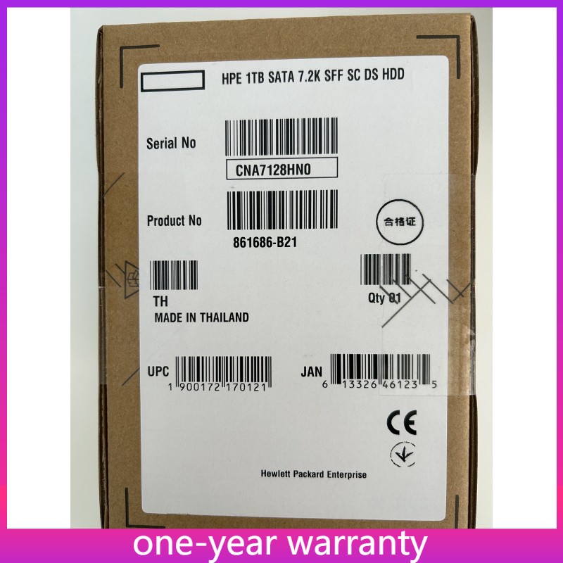 HPE 862130-001 861686-B21 1TB 3.5" SATA 7200RPM 6G NHP Hard Drive HDD