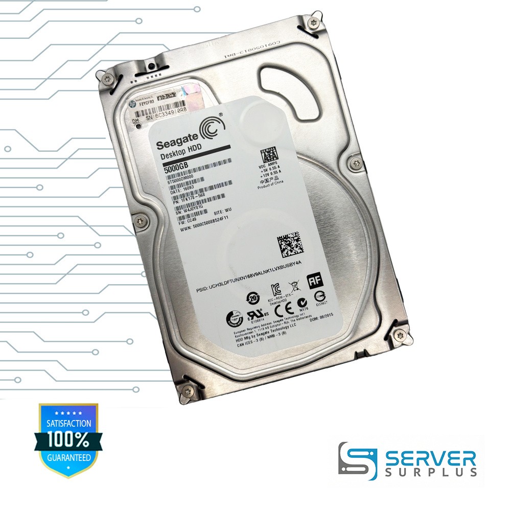 HP Desktop HDD 5TB SATA 3.5 in Enterprise HDD | 1FK178-568 | ST5000DM000