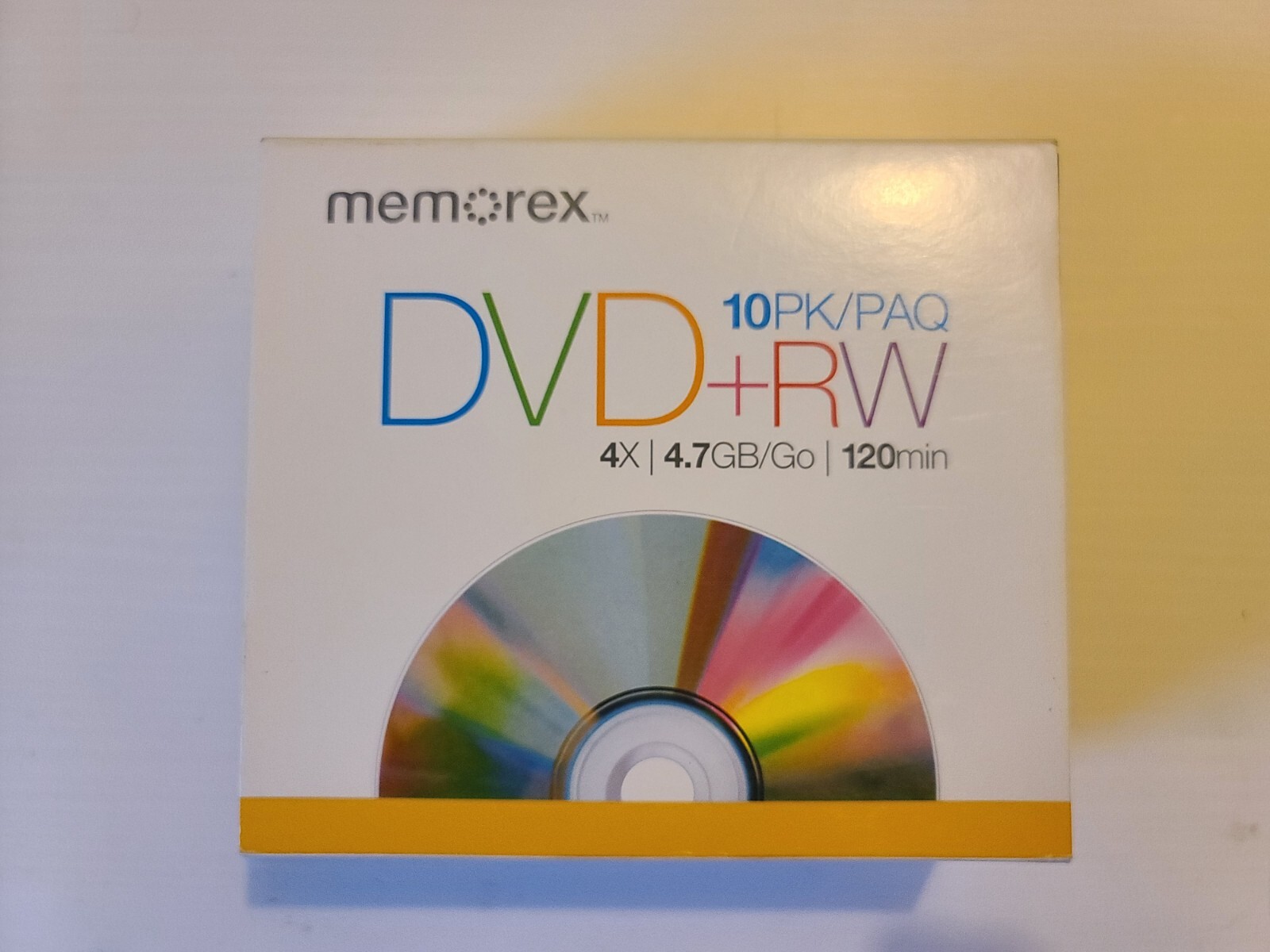 Memorex 10 PK / PAQ DVD+RW 4X/ 4.7GB/GO/120 Min New Pack