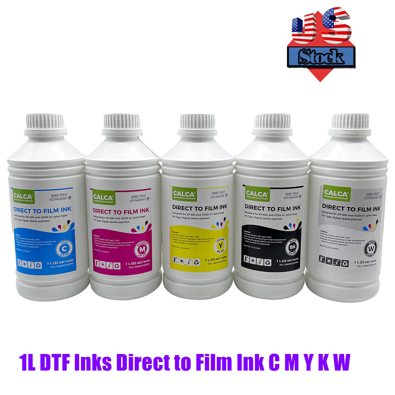 CALCA 1L DTF  Film Ink 1000ml DTF INK for Epson XP-600 and i3200-A1 printheads