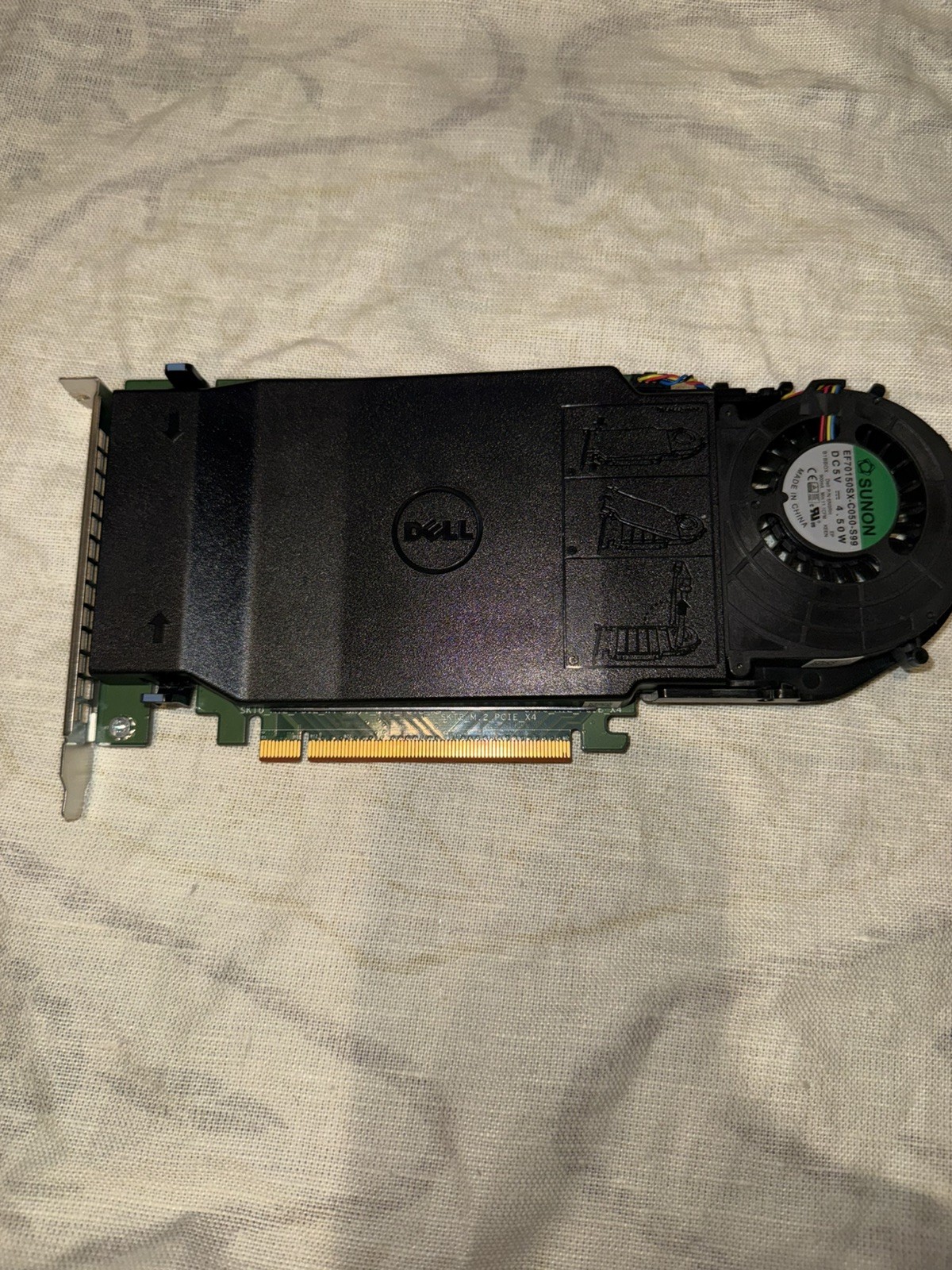 Dell Ultra Speed 4X M.2 NVMe SSDs to X16 PCIe Adapter Card 80G5N 6N9RH TX9JH