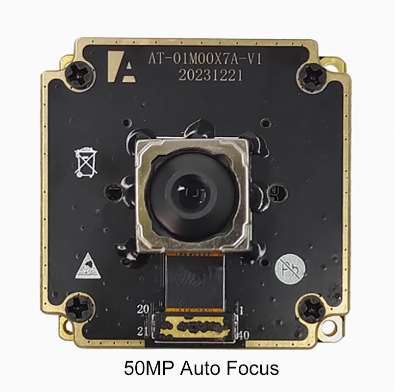 50MP IMX766 USB Camera Module DFOV 84° PDAF AF/FF No Distortion UVC Webcam 30fps