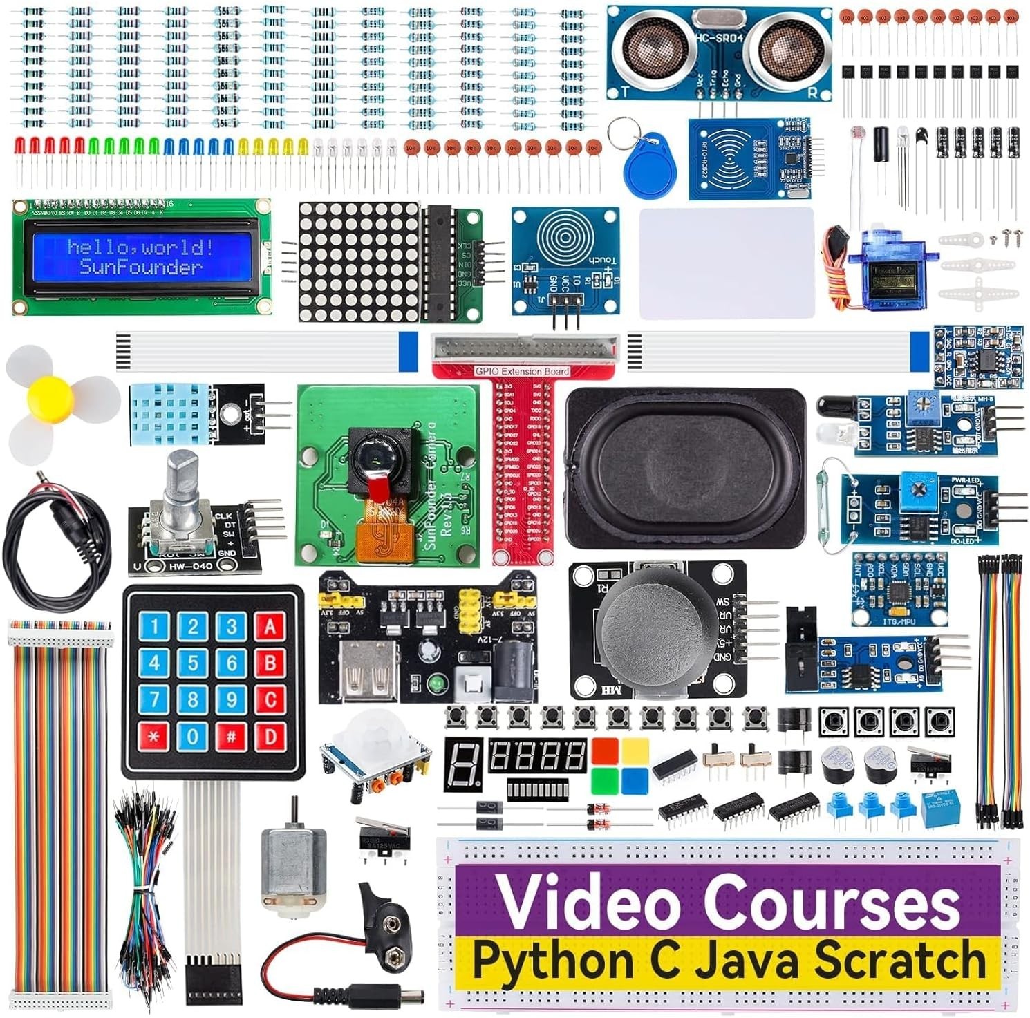 Raphael Ultimate Starter Kit for Raspberry Pi 5 4 3B - No Pi