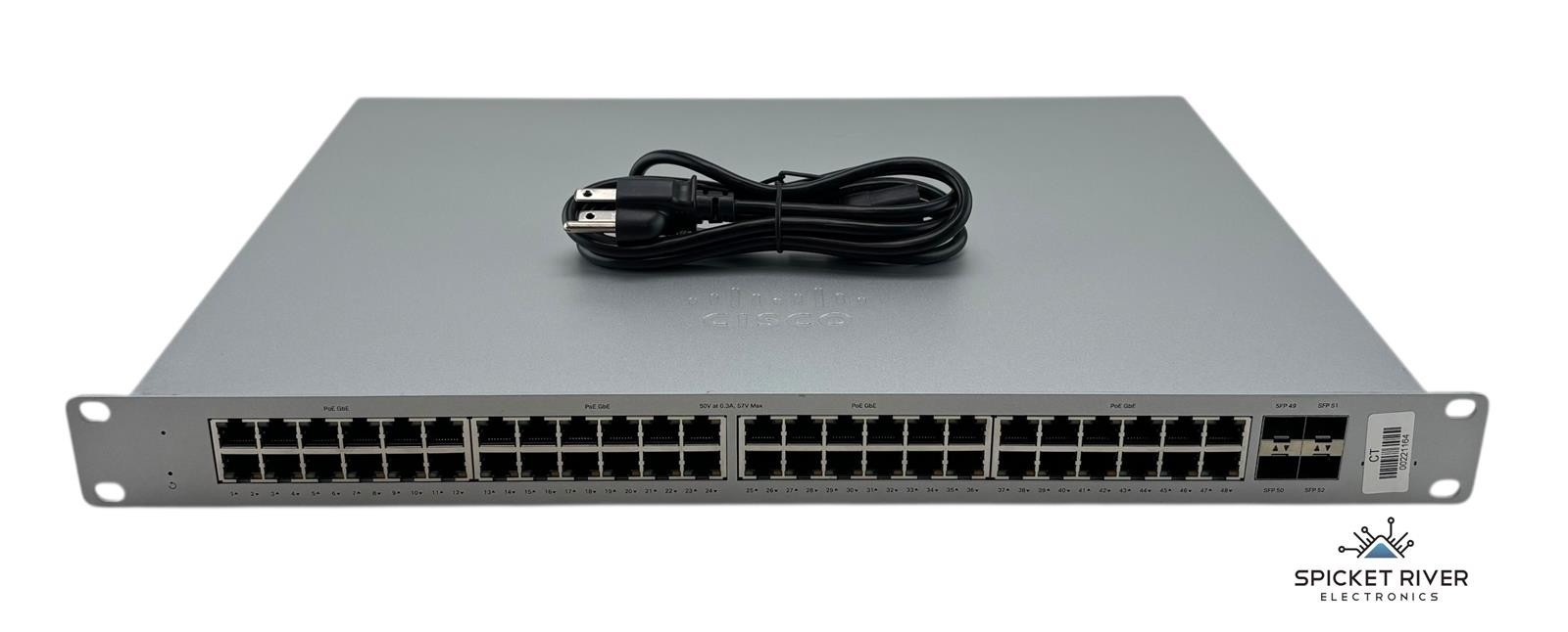 Cisco Meraki MS120-48LP 48-Port PoE Managed Gigabit Ethernet Switch - Unclaimed