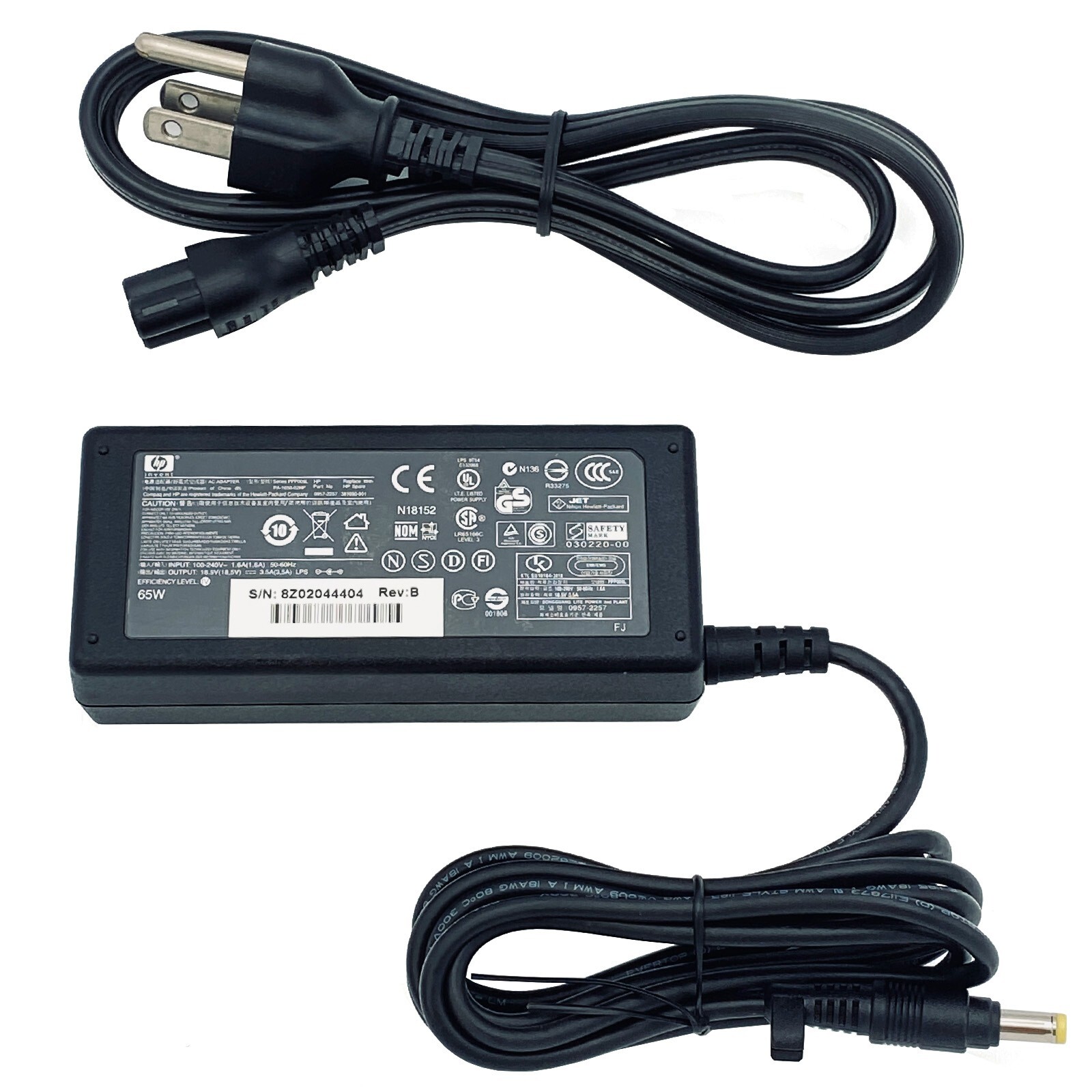 Genuine 65W AC Power Adapter PA-1650-02H 18.5V 3.5A Charger 0957-2257 381090-001